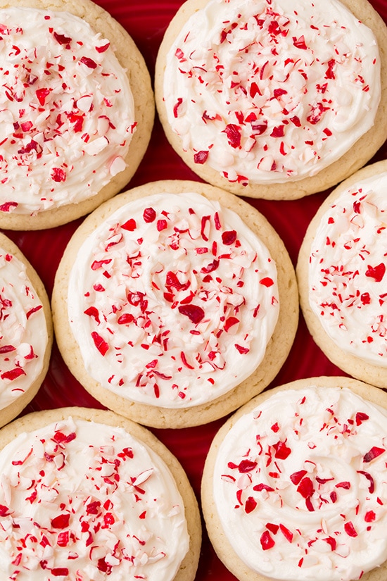 Holiday Favorite: Peppermint Sugar Cookies with Cream Cheese Frosting